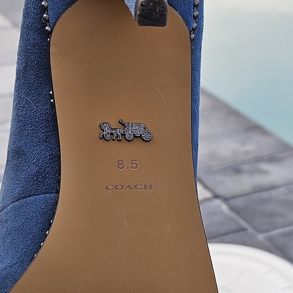 Coach 8.5B Blue Suede - Picture 13 of 15